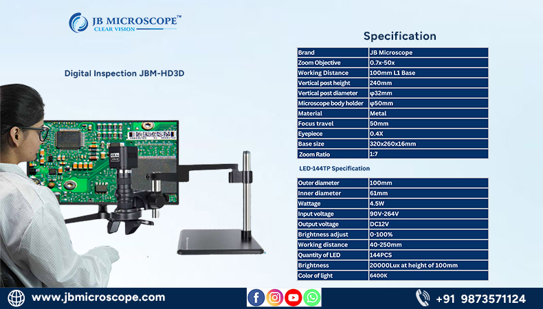 Digital 3D video Inspection Microscope supplier in India